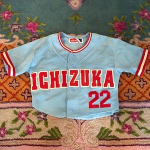 Cropped vintage baseball jersey